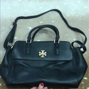 Tory Burch Black Mercer Leather Crossbody bag